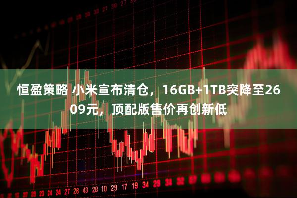 恒盈策略 小米宣布清仓，16GB+1TB突降至2609元，顶配版售价再创新低