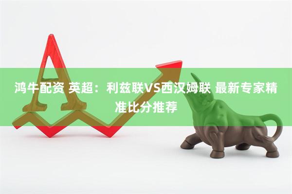 鸿牛配资 英超：利兹联VS西汉姆联 最新专家精准比分推荐